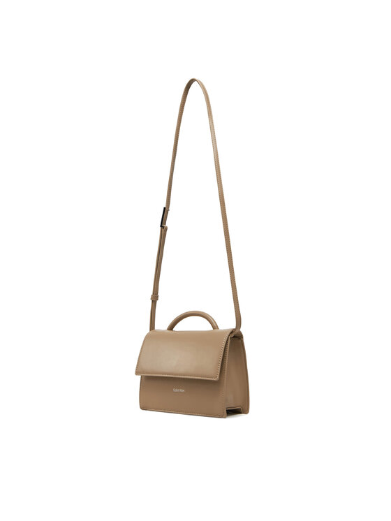 Calvin Klein Calvin Klein Torebka Ck Linn Top Handle Crossbody K60K613162 Beżowy