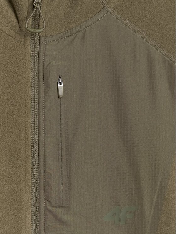 4F 4F Felpa di pile 4FWAW25TFLEM333-43S Verde Regular Fit