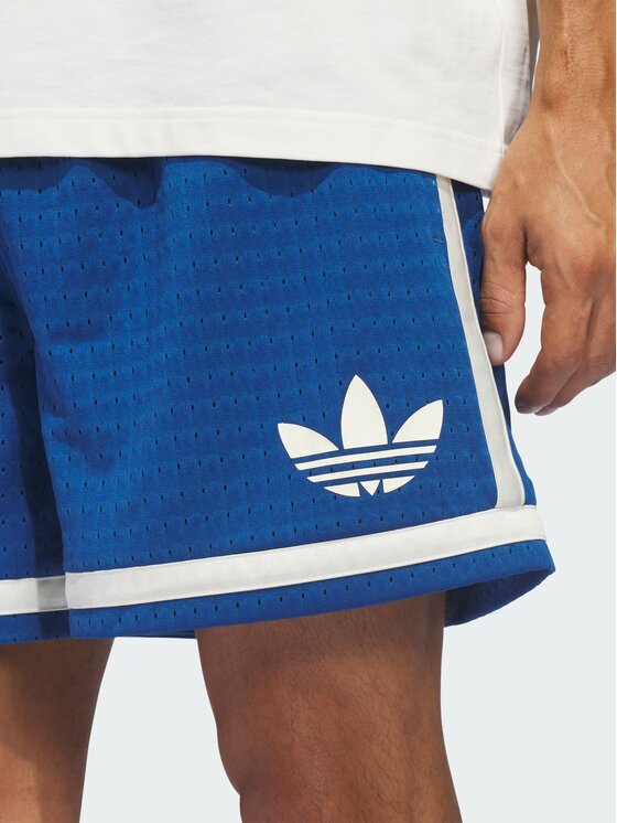 adidas adidas Szorty materiałowe 139543 Błękitny Loose Fit