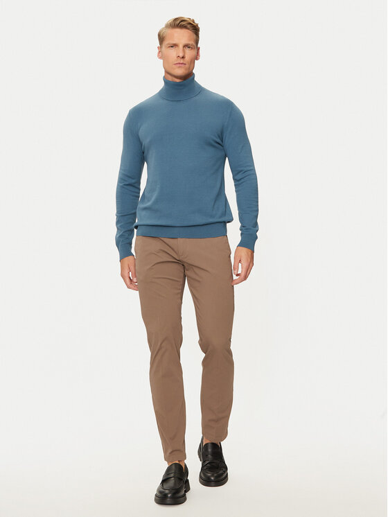 Sisley Sisley Dolčevita 10F2S2244 Plava Slim Fit