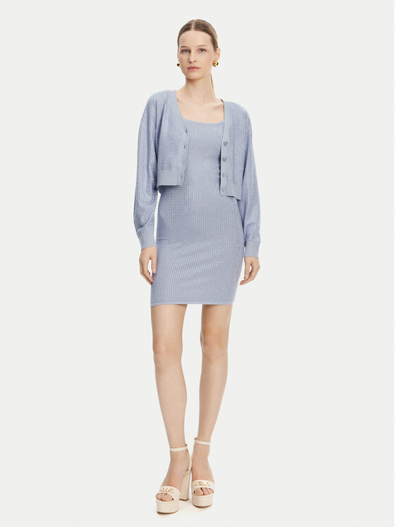 Guess Guess Cardigan W5GR08 Z3MN2 Albastru Regular Fit