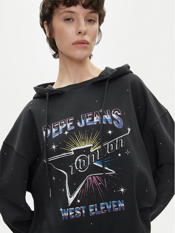 Pepe Jeans Pepe Jeans Bluză Lilian PL581469 Negru Loose Fit