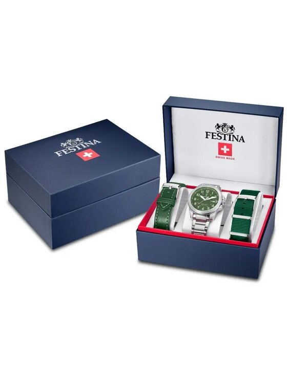Festina Festina Zegarek F20081-3 Srebrny