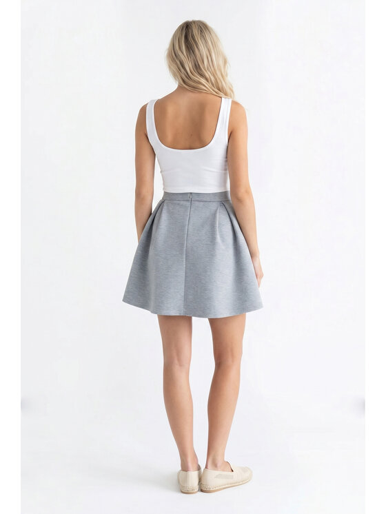 FIGL FIGL Φούστα mini M1342 Γκρι A-Line Fit