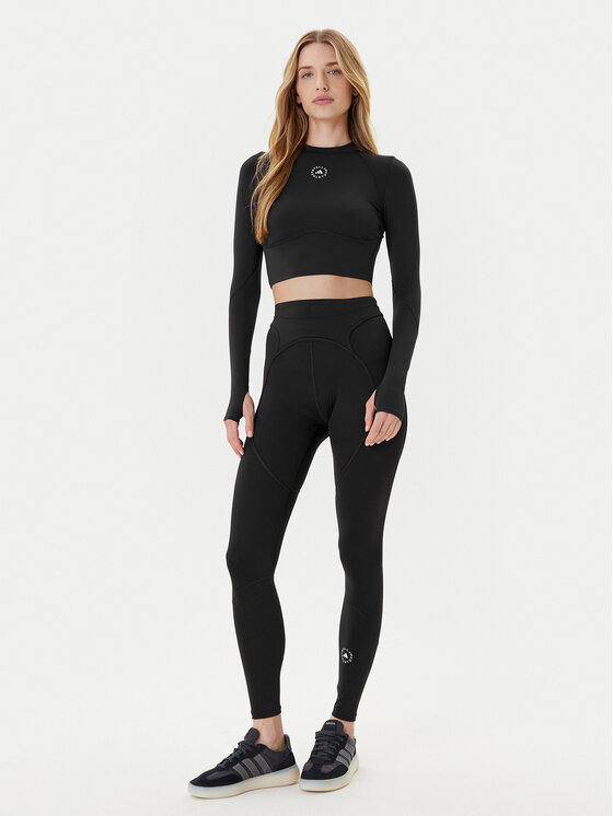 adidas by Stella McCartney adidas by Stella McCartney Koszulka techniczna Training JW4566 Czarny Slim Fit