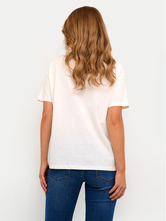 Kaffe Kaffe T-krekls Fie 10508888 Écru Oversize