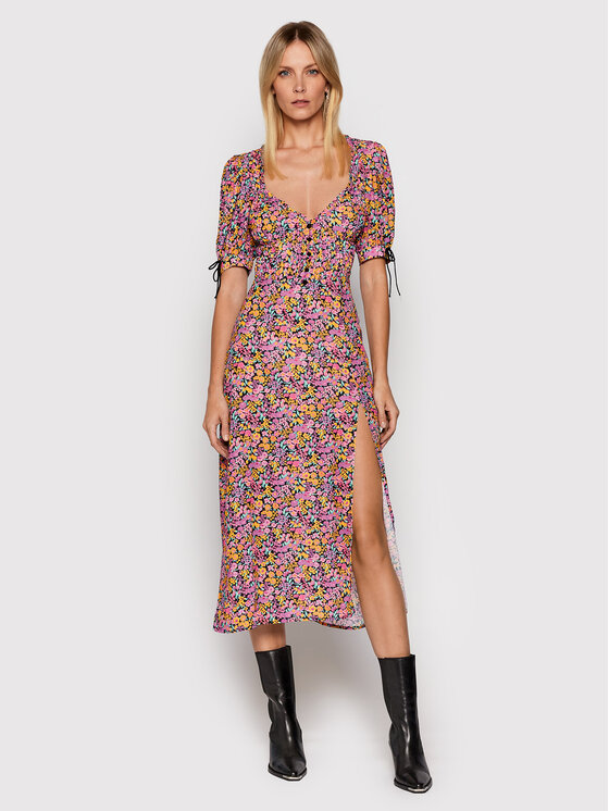 For Love & Lemons For Love & Lemons Φόρεμα καλοκαιρινό Maud CD2395 Ροζ Regular Fit
