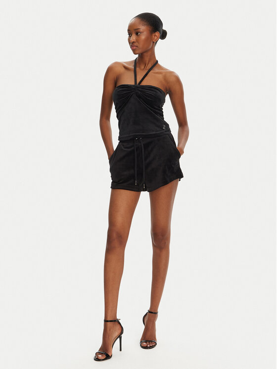Juicy Couture Juicy Couture Szorty sportowe Eve JCBHS224801 Czarny Regular Fit