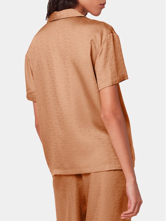 Triumph Triumph Pyjama-T-Shirt Silky Sensuality 10218320 Braun Relaxed Fit