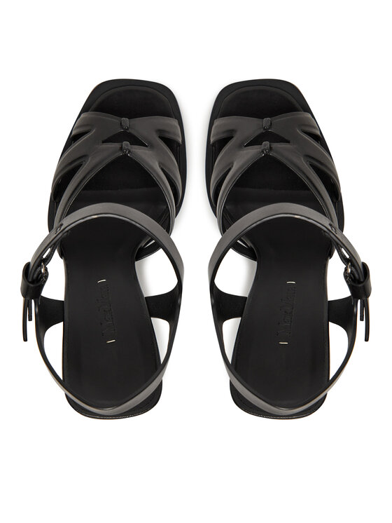 Max Mara Max Mara Sandały 2514521072600 Czarny