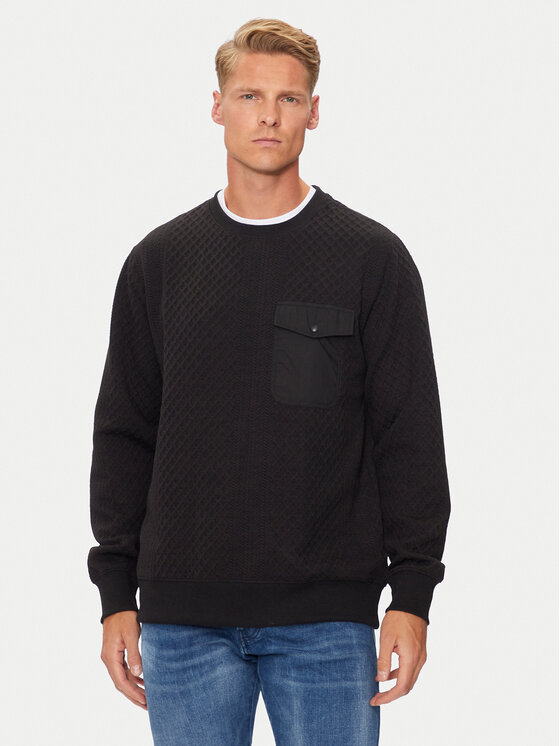 Brave Soul Bluză MSS-586KALK Negru Regular Fit