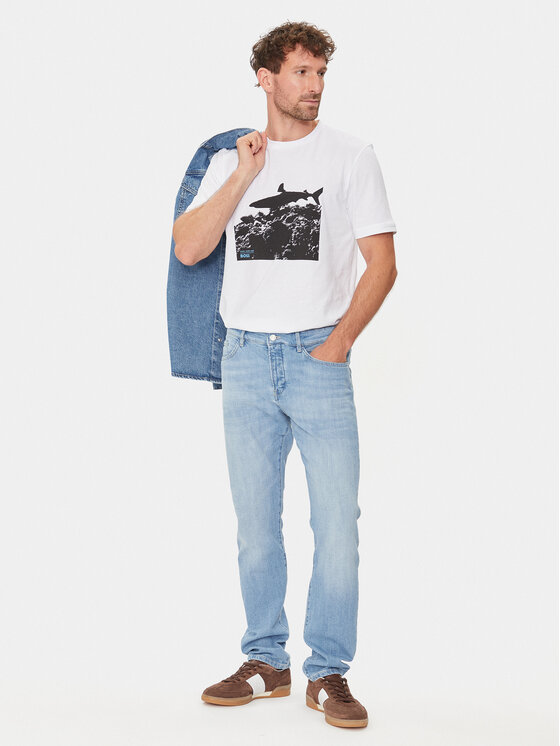 BOSS BOSS Jeans hlače Delaware3-1-Bf 50513692 Modra Slim Fit