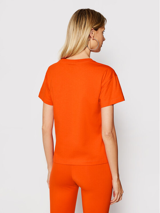 T-shirt Small Vintage Script Logo 113090 Arancione...