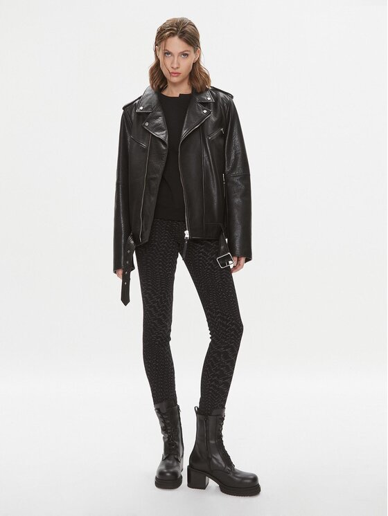 PINKO Pinko Traperice Susan 100163 A14Y Crna Skinny Fit