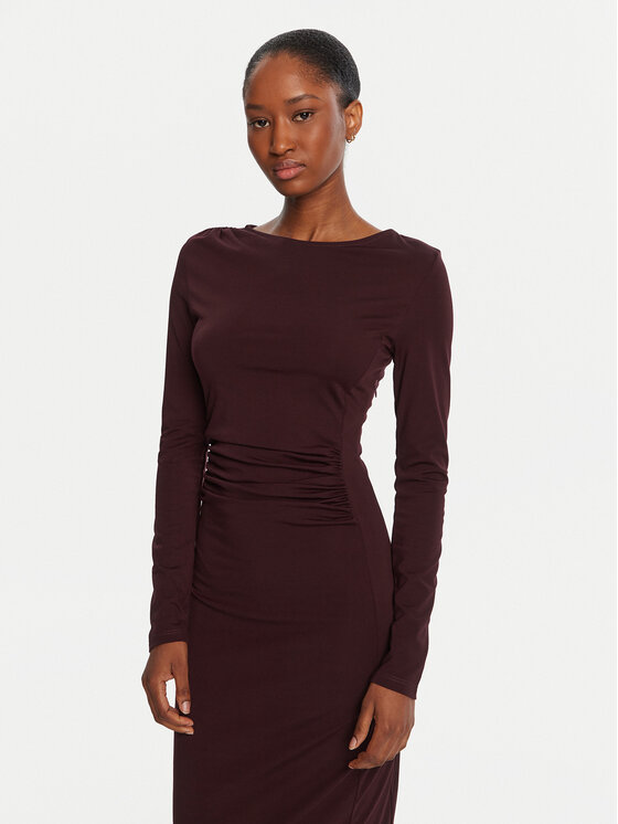 KAOS KAOS Coctailkleid Abiti RI1MA002 4005 Dunkelrot Slim Fit