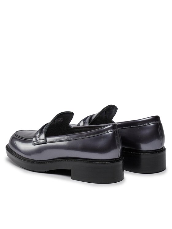 Calvin Klein Calvin Klein Čevlji brez vezalk Rubber Sole Loafer W/Hw - Pearl HW0HW02002 Črna