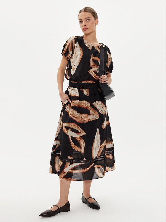 DKNY DKNY Bluzka P4EA0X37 Czarny Oversize