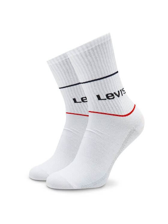 Levi's® Levi's® 2 pár hosszú szárú unisex zokni 701210567 Fehér