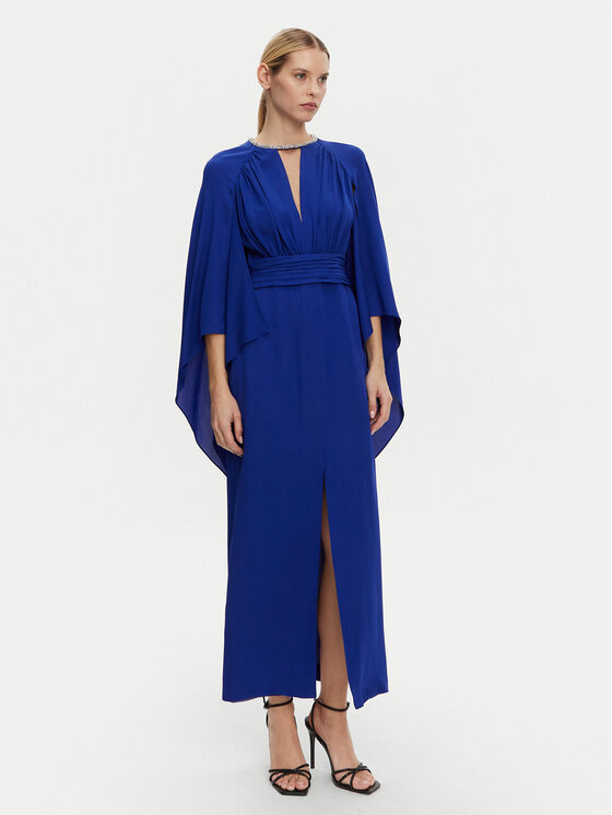 Luisa Spagnoli Večerné šaty Predicato 541707 Modrá Regular Fit