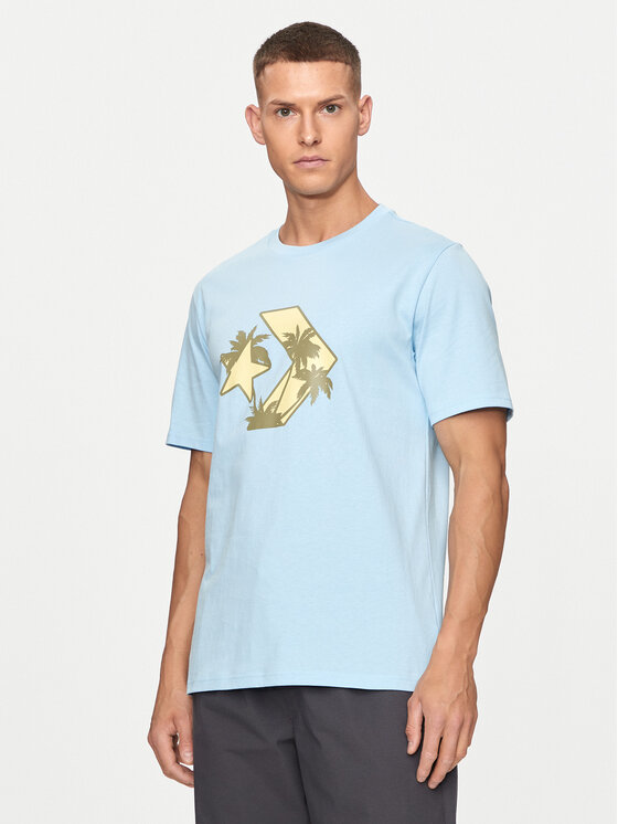 Converse Converse T-Shirt M Festival Star Chev Tee 10026417-A03 Modrá Regular Fit