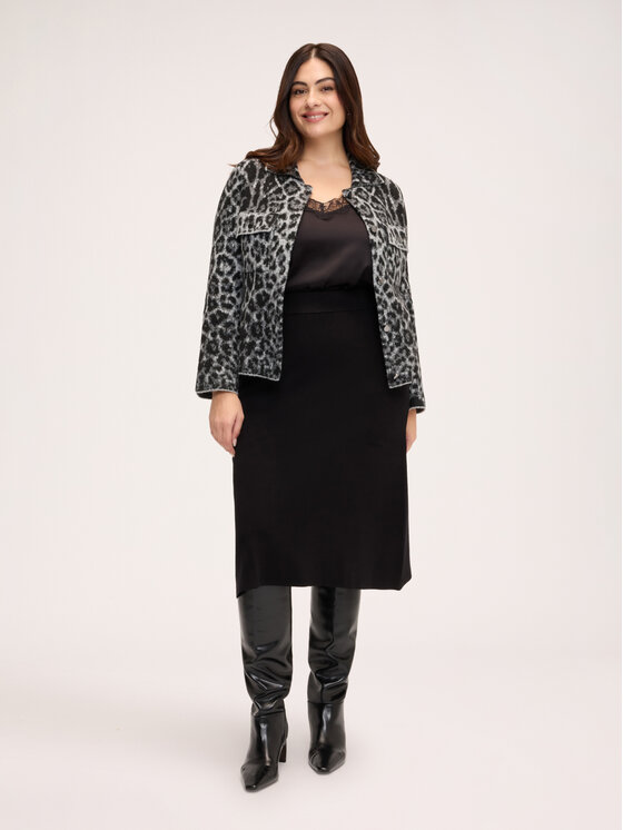 Fiorella Rubino Fiorella Rubino Spódnica midi 1607L000548N033 Czarny Regular Fit