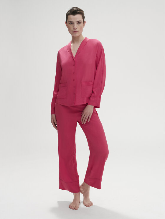 Simone Pérèle Simone Pérèle Spodnie piżamowe Songe 18S660 Różowy Comfort Fit