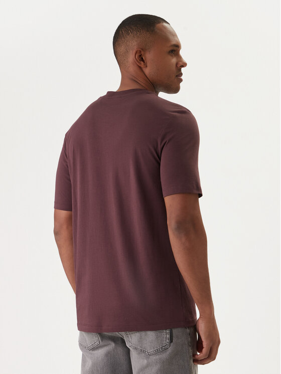 HUGO HUGO T-Shirt Dero222 50466158 Brązowy Regular Fit