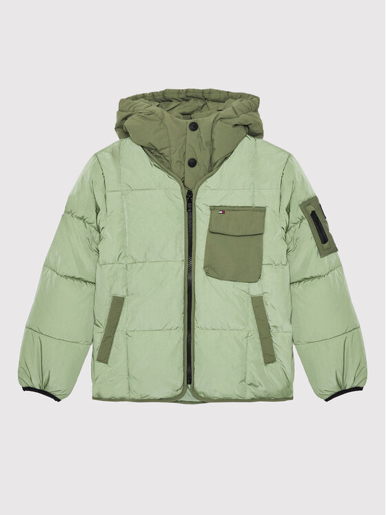 Tommy Hilfiger Tommy Hilfiger Geacă de iarnă Detachable Hood KB0KB06669 D Verde Regular Fit