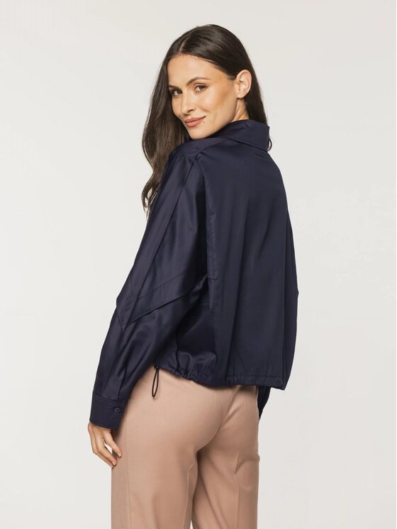 Willsoor Willsoor Koszula 61518 Granatowy Original Fit