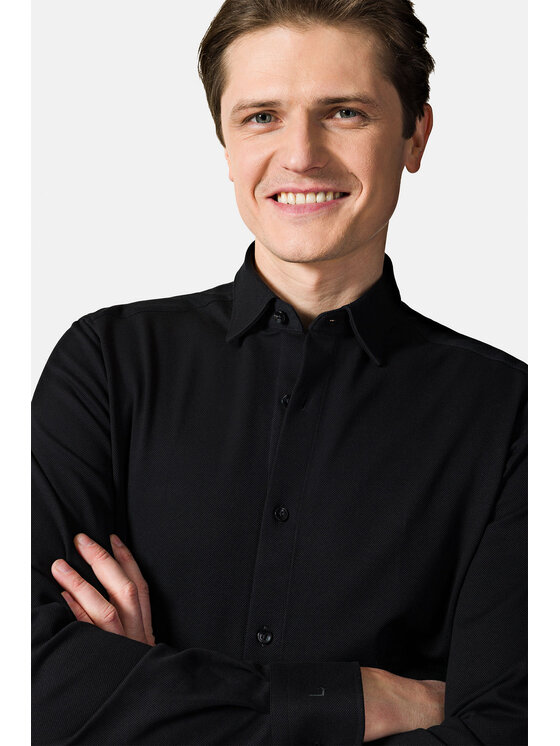 Lancerto Lancerto Koszula Gabbie KO073222000023 Czarny Slim Fit