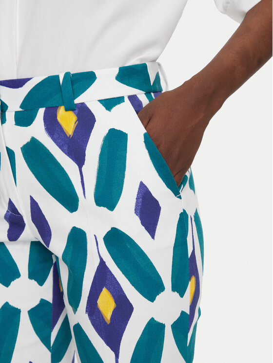 Luisa Spagnoli Luisa Spagnoli Pantaloni din material Asterisco 542057 Albastru Regular Fit