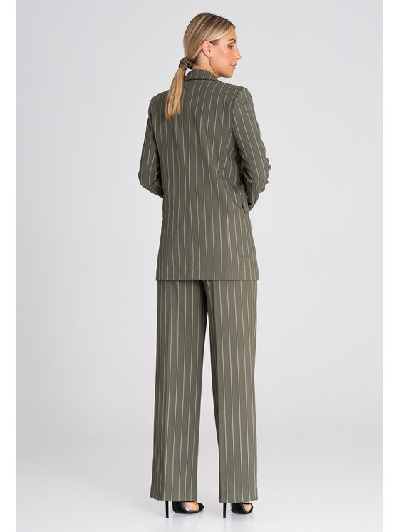FIGL FIGL Marynarka M951 Khaki Regular Fit