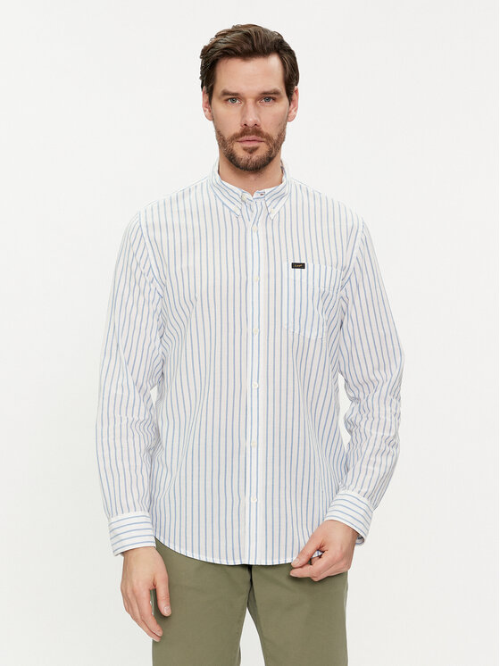 Lee Lee Marškiniai 112349979 Balta Regular Fit