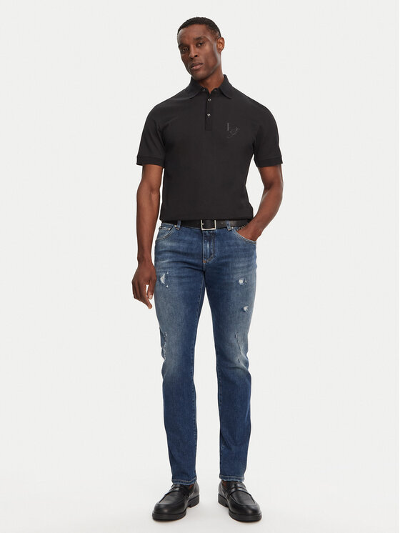 Dolce&Gabbana Dolce&Gabbana Polo G8SG0Z G7N4P Czarny Regular Fit
