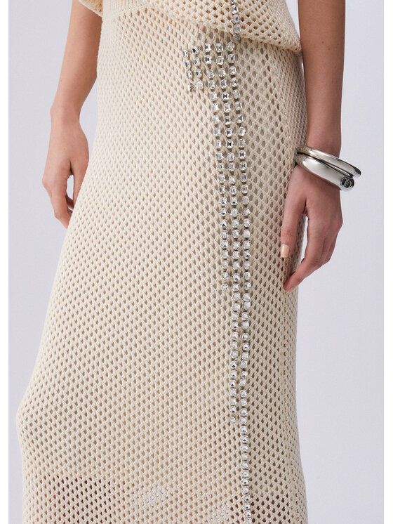 Liu Jo Liu Jo Gonna maxi CA6233MS042P9572 Crema Regular Fit