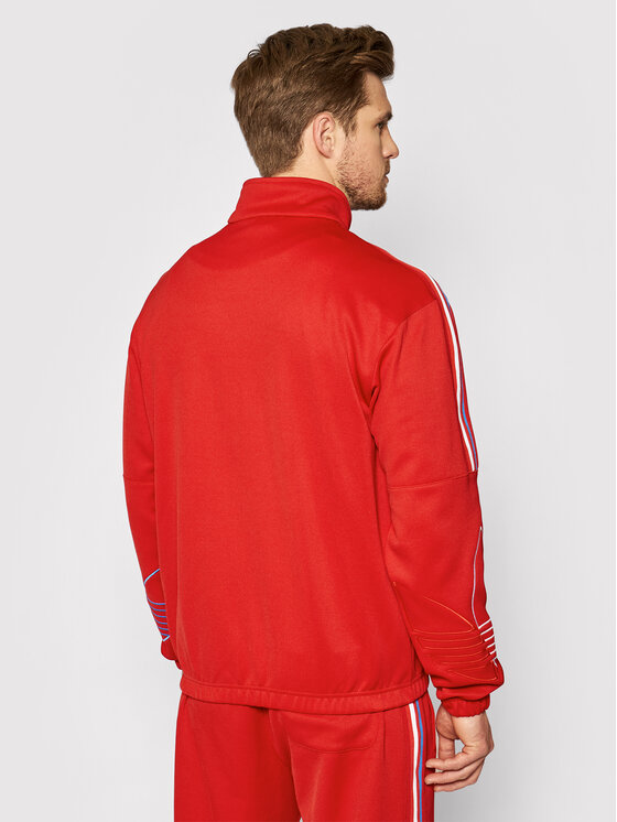 Felpa adicolor FTO GN3558 Rosso Regular Fit