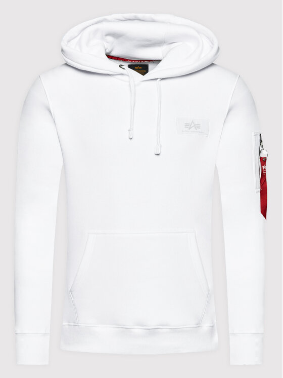 Alpha Industries Alpha Industries Суитшърт Back Print Como Print 178318CP Бял Regular Fit