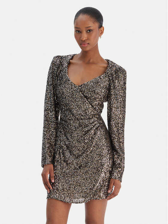 Rinascimento Rinascimento Coctailkleid CFC0126602003 Silberfarben Slim Fit