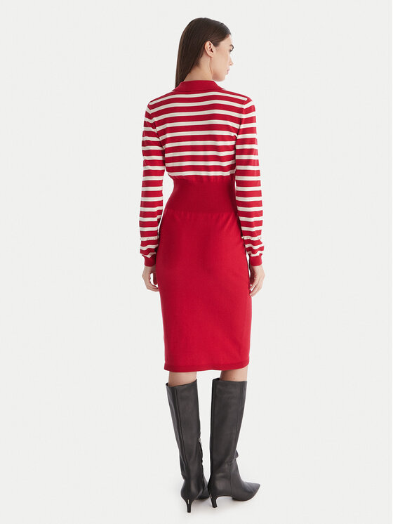 Liu Jo Liu Jo Strickkleid TF5215 MS63L Rot Regular Fit