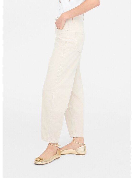 Liu Jo Liu Jo Pantaloni di tessuto MF5332T195A20304 Beige Carrot Fit