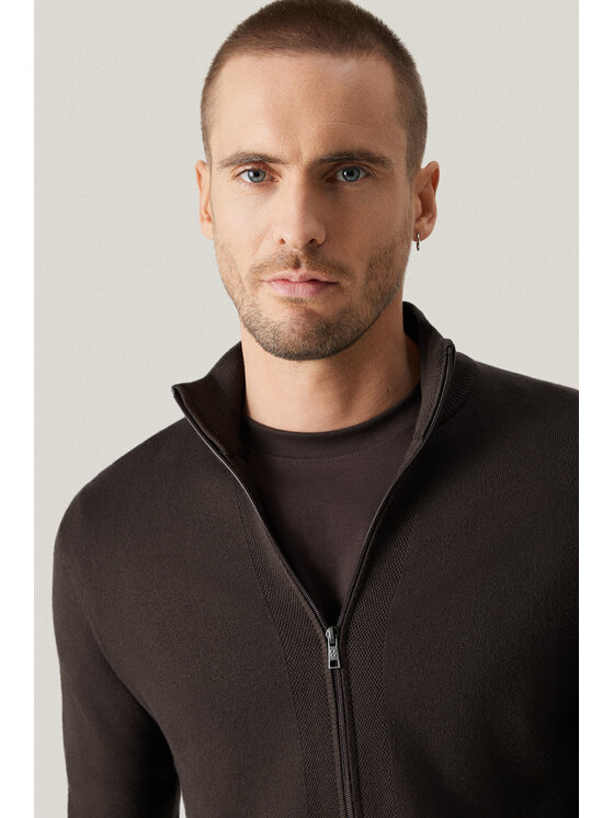 Próchnik Próchnik Sweter PM19 SW073225000125 Brązowy Regular Fit
