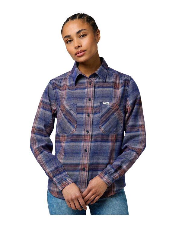 Wrangler Wrangler Camicia 112370788 Blu Regular Fit