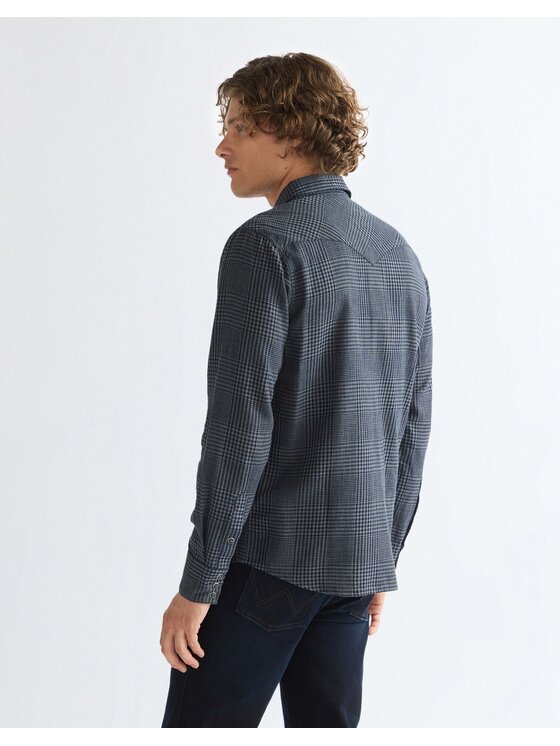 Wrangler Wrangler Koszula WESTERN SHIRT Niebieski Regular Fit