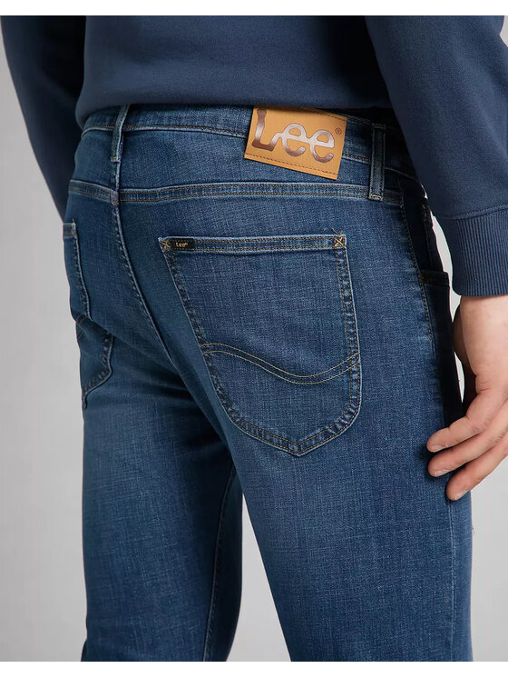 Lee Lee Jeansy LUKE Niebieski Slim Fit