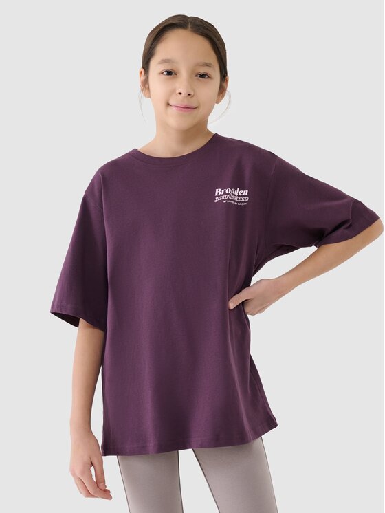 4F 4F T-Shirt 4FJRSS25TTSHF2586-50S Černá Oversize
