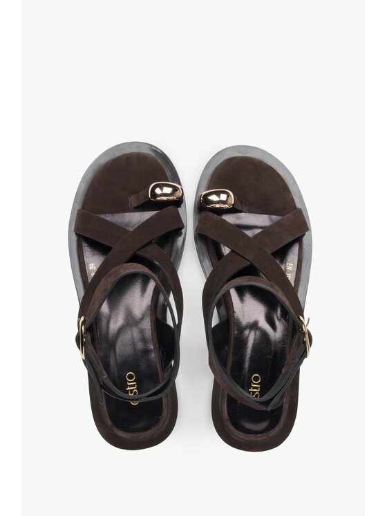 Estro Estro Sandali ER00117380 Marrone