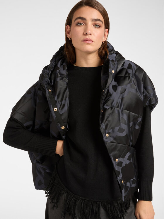 Elena Mirò Elena Mirò Giubbotto piumino F805E000057N001 Nero Regular Fit