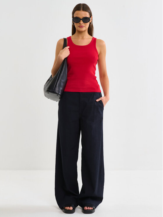 BIG STAR BIG STAR Top AURELA_603_150 Czerwony Basic Fit