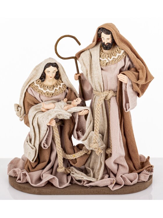 MIAhome MIAhome Figurka dekoracja świąteczna SAGRADA FAMILIA-3 Brązowy