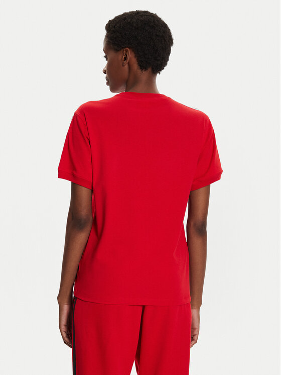 adidas adidas Tricou 3-Stripes IR8050 Roșu Regular Fit